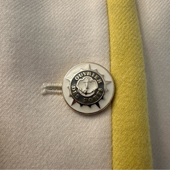 J Crew Lexington Cream and Yellow Wool Blazer Size 4 - Picture 3 of 9